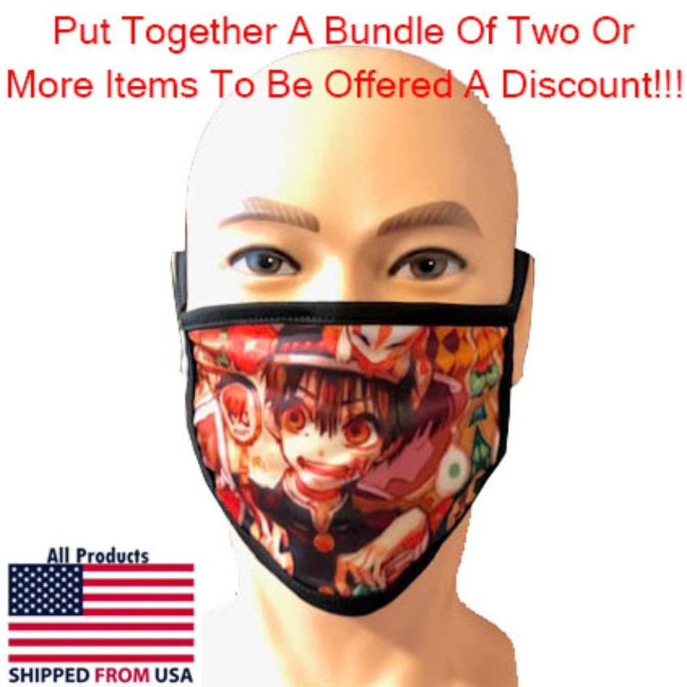 Washable Adult Anime Face Mask #9